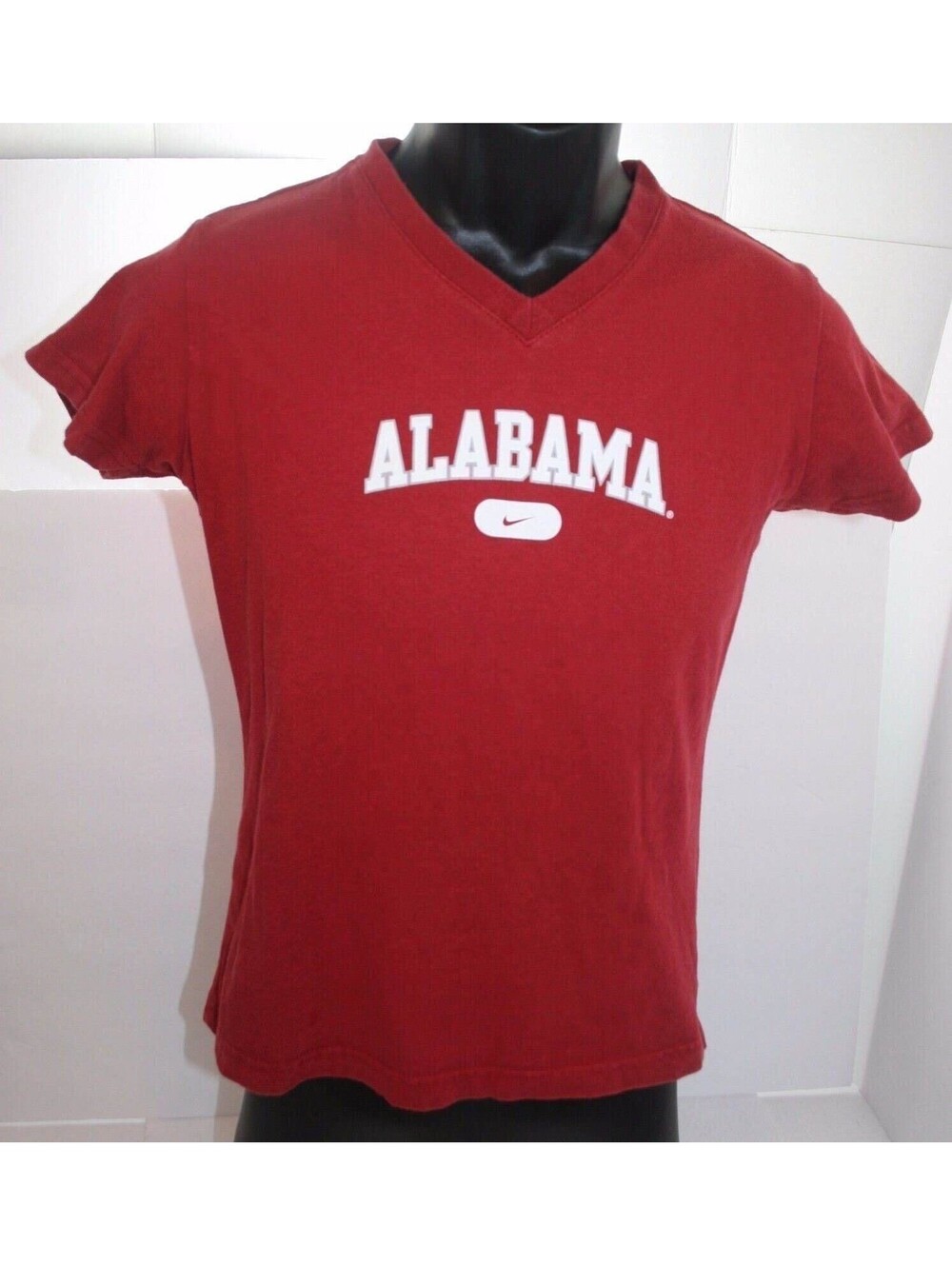 Nike Team Alabama Crimson Tide V-Neck T Shirt Size Womens Small 4-6